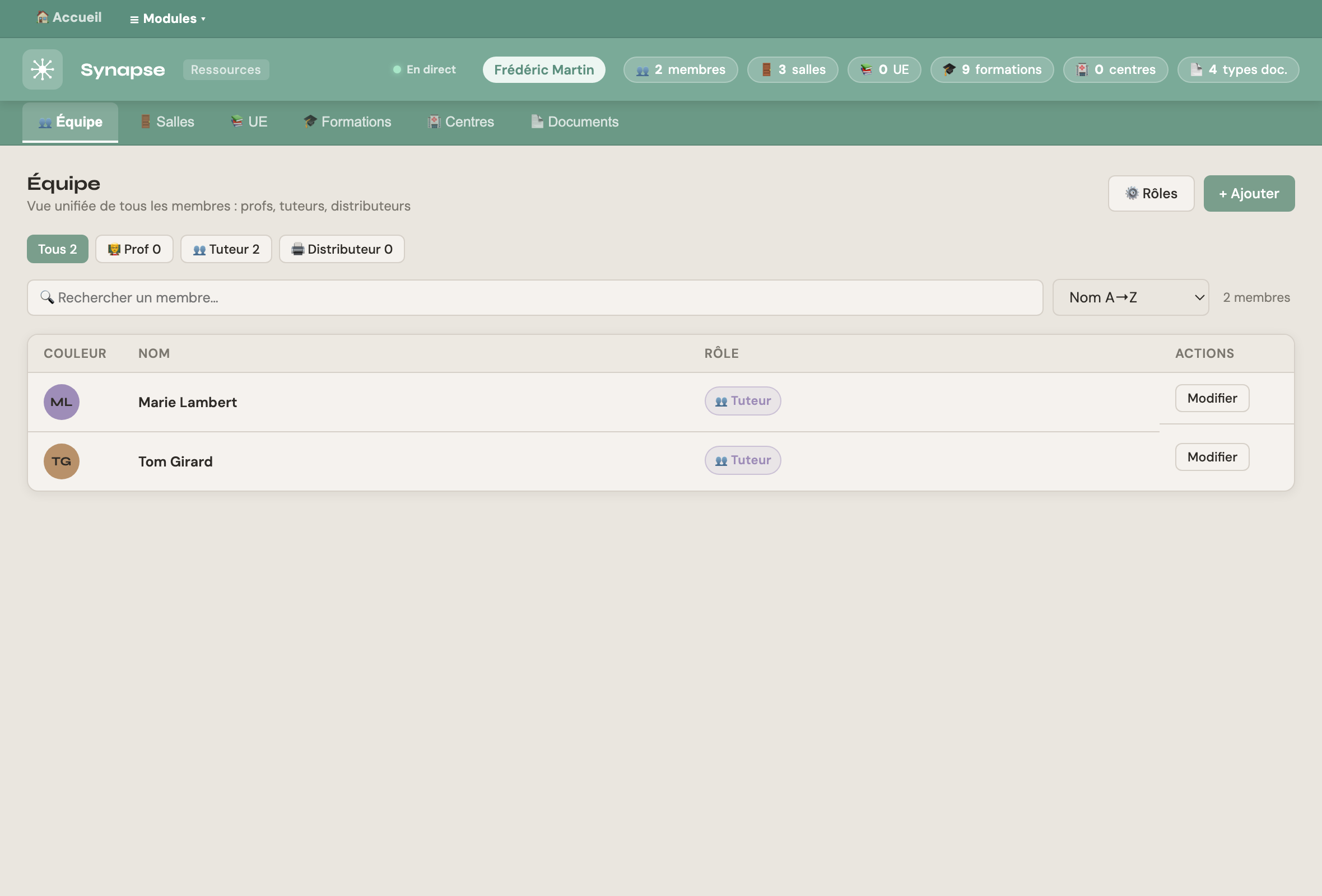 Module Ressources